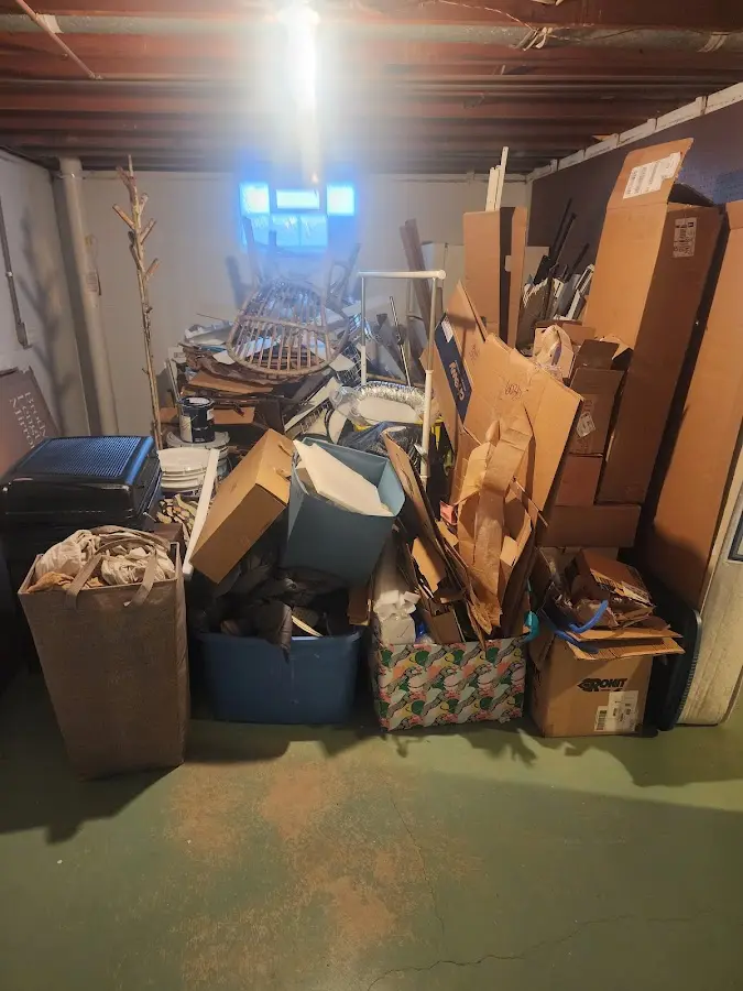 Roll-off dumpster container at job site for Roll Off Dumpster Rental in Hephzibah